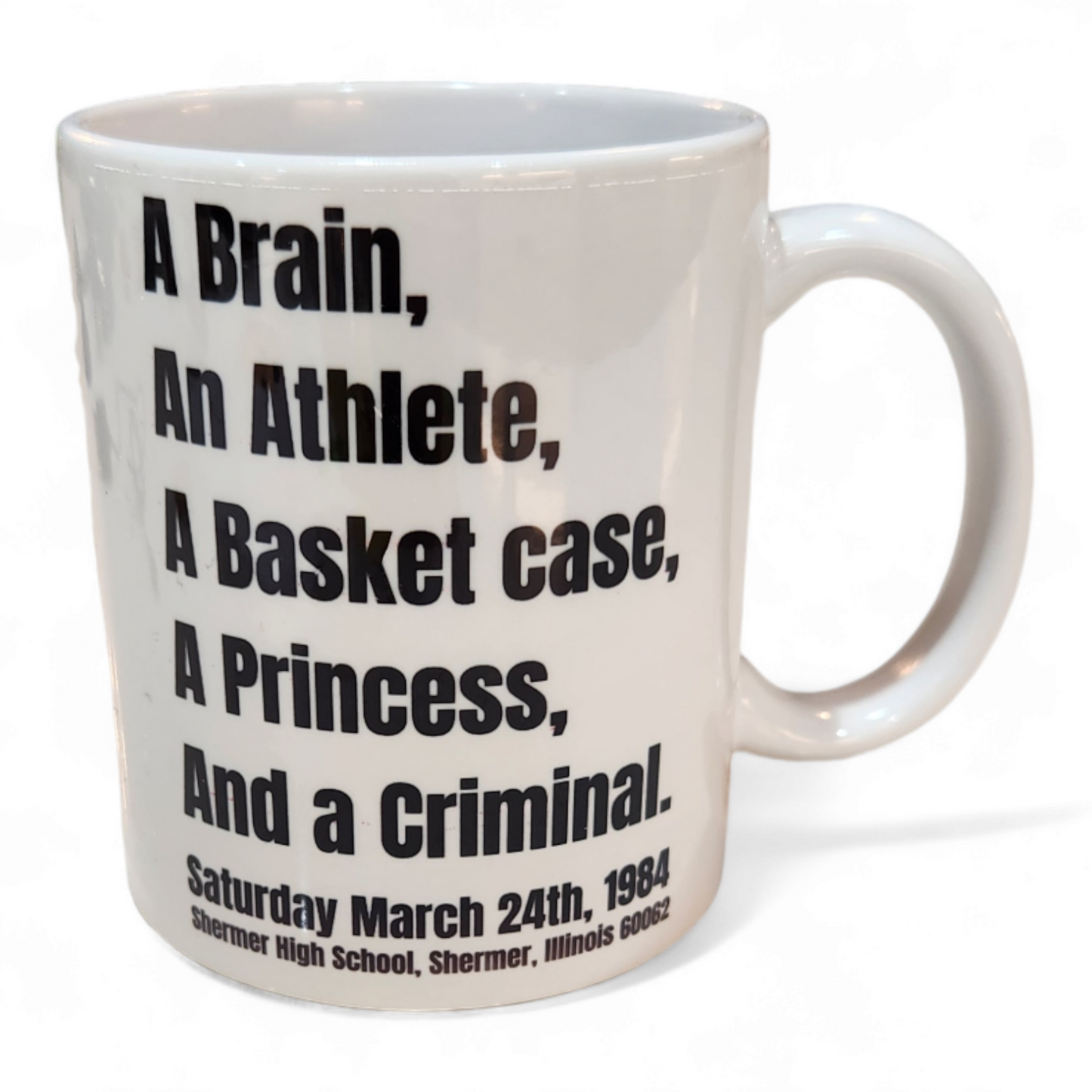 (Dishwasher safe)The Breakfast Club 40th Anniversary Detention Tribute Mug